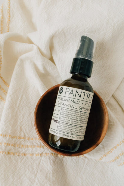 Niacinamide + Rose Facial Serum, 2 oz - Soften, Smooth, Balance + Brighten