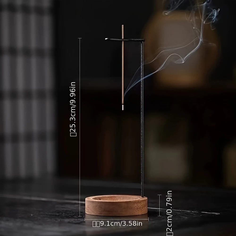 Ash-Free Wooden Incense Burner