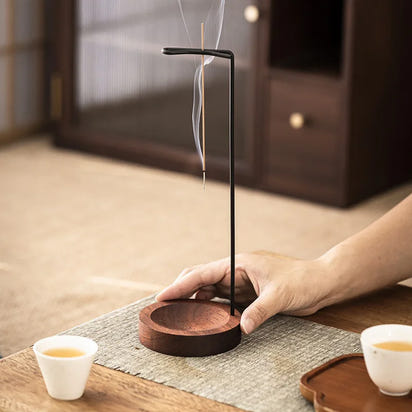 Ash-Free Wooden Incense Burner